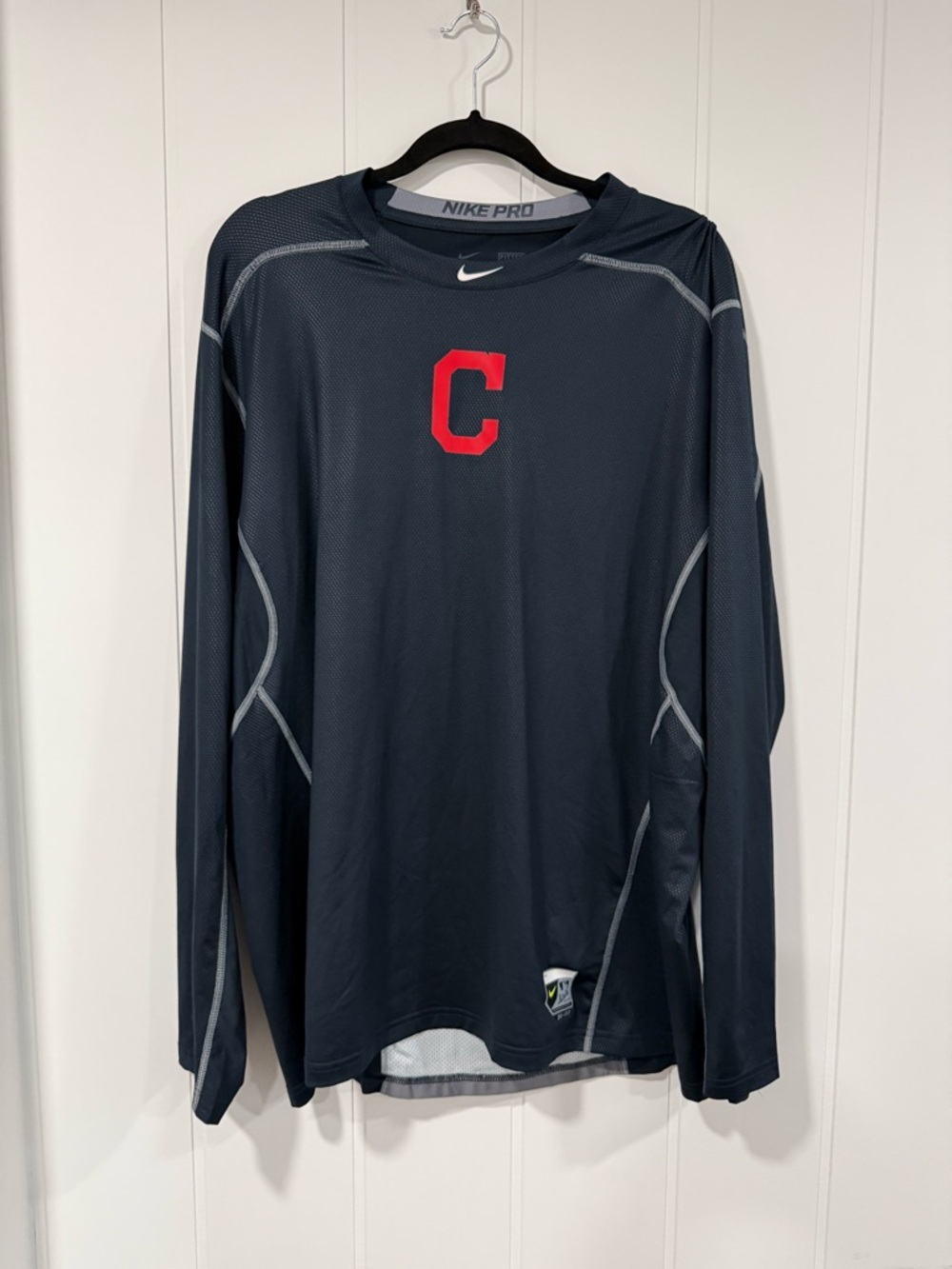 Nike Pro Men's Long-Sleeve Performance Shirt - Cleveland Guardians